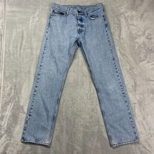 Calvin Klein Jeans Mens 32x32 (32x30) Blue Denim Slim Fit Straight Leg Outdoor